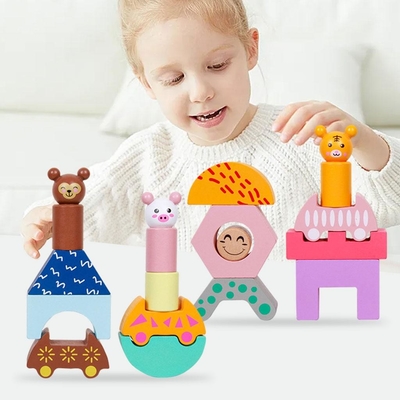Il camion di legno del treno modella DIY Toy For Preschool Toddler educativo