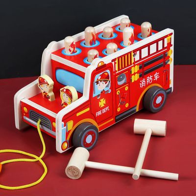 Un martello di legno di 2 magli gioca le ragazze di Burr Free For Toddler Boys
