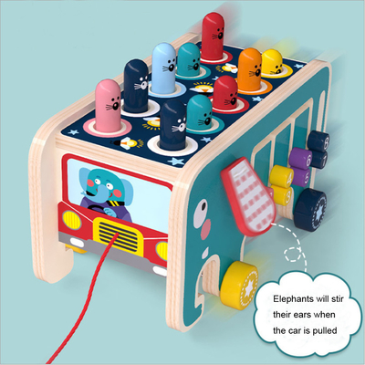 Un martello di legno di 2 magli gioca le ragazze di Burr Free For Toddler Boys
