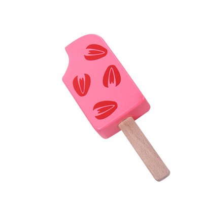 Giocattoli di legno stampati del gelato 1pc per i giocattoli prescolari del ragazzo della ragazza