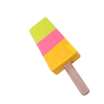 Giocattoli di legno stampati del gelato 1pc per i giocattoli prescolari del ragazzo della ragazza