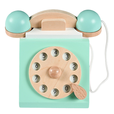 Mestieri di legno non finiti Edcuation iniziale interattivo del telefono automatico per i bambini