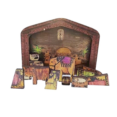 Regali di puzzle di S di Logo Wood Nativity Diy Children su misura '