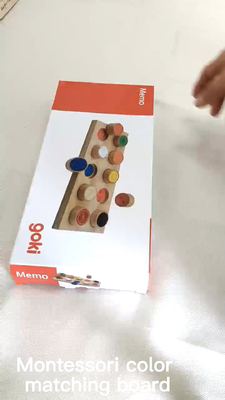 Tocco di corrispondenza del materiale didattico del bambino di colore memoria sensoriale/tattile di Montessori