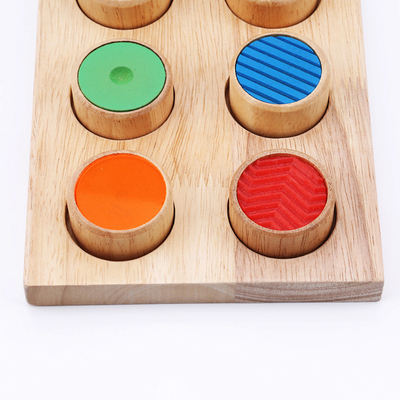 Tocco di corrispondenza del materiale didattico del bambino di colore memoria sensoriale/tattile di Montessori