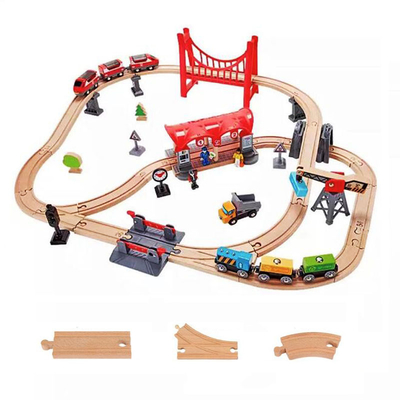 Pista di legno di Toy Competible For All Brands della strada ferrata dei bambini educativa