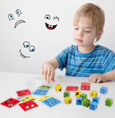 Particella elementare cambiante del cubo del fronte di legno per gli infanti ed i bambini piccoli