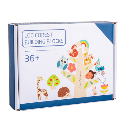 Forest Music Animal Balanced String di legno borda le particelle elementari educative
