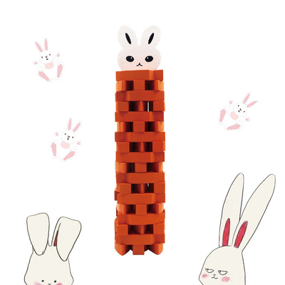 Istruzione iniziale di chiarimento della particella elementare di S di 54 Bunny Stacked High Children '