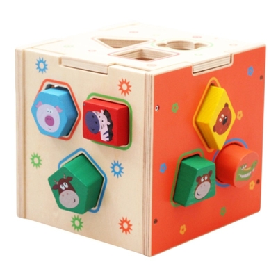 Soluzione dei problemi geometrica di legno di sviluppo di Toy Teaching Aid Baby Brain