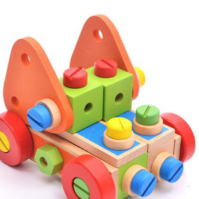 Il dado di legno della particella elementare di Montessori gioca la vite Toy Girls Boys Gift del dado