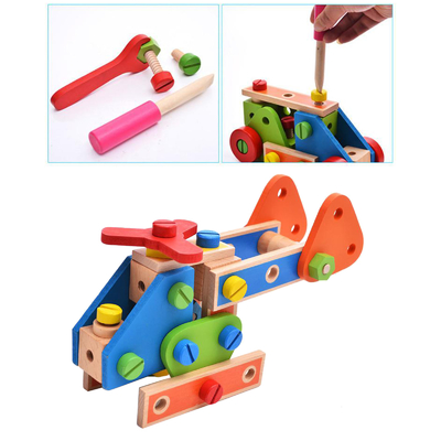 Il dado di legno della particella elementare di Montessori gioca la vite Toy Girls Boys Gift del dado