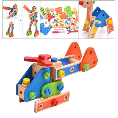 Il dado di legno della particella elementare di Montessori gioca la vite Toy Girls Boys Gift del dado