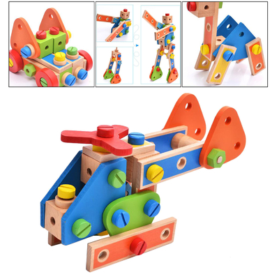 Il dado di legno della particella elementare di Montessori gioca la vite Toy Girls Boys Gift del dado