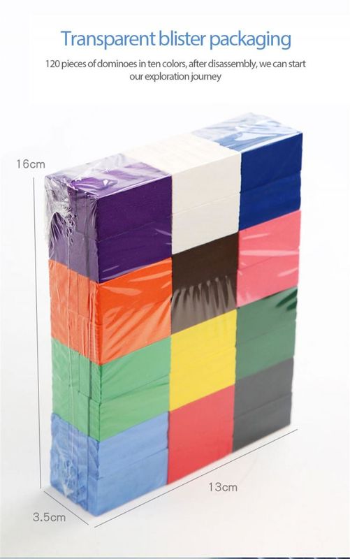 mattone automatico di domino di 2cm che pone Toy Train Puzzle Natural Colored
