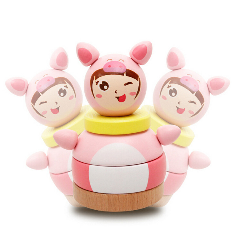 Chiavetta Doll Roly Poly Mobile Rattles Toy per il regalo dei bambini dei neonati del bambino