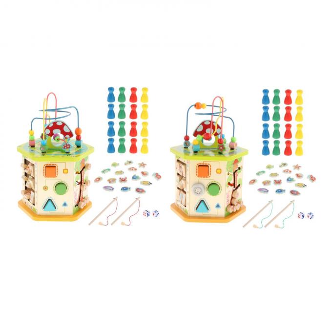 Grandi giocattoli del cubo di attività, Montessori che corrisponde impilando la lettera pentatonica del piano che impara per le ragazze infantili dei ragazzi del bambino dei bambini del nuovo anno